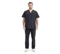 MISEMIYA - Uniforms Unisex Scrub Set - Medical Uniform with Scrub Top and Pants - Ref.6801-6802 - XX-Large, Black 68