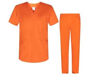 MISEMIYA - Uniforms Unisex Scrub Set - Medical Uniform with Scrub Top and Pants - Ref.8178-4XL, Orange
