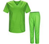 MISEMIYA - Uniforms Unisex Scrub Set - Medical Uniform with Scrub Top and Pants - Ref.8178 - Large, Apple Green 21