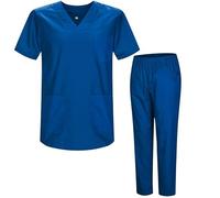 MISEMIYA - Uniforms Unisex Scrub Set - Medical Uniform with Scrub Top and Pants - Ref.8178 - Large, Blue 37 21