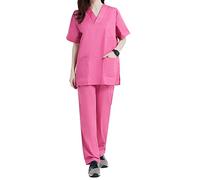 MISEMIYA - Uniforms Unisex Scrub Set - Medical Uniform with Scrub Top and Pants - Ref.8178 - Large, Fuchsia 21