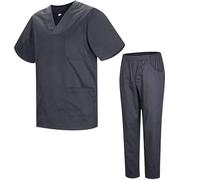 MISEMIYA - Uniforms Unisex Scrub Set - Medical Uniform with Scrub Top and Pants - Ref.8178 - Medium, Gray 21