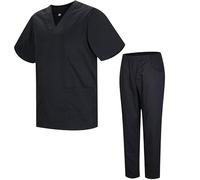 MISEMIYA - Uniforms Unisex Scrub Set - Medical Uniform with Scrub Top and Pants - Ref.8178 - Small, Black 21