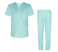MISEMIYA - Uniforms Unisex Scrub Set - Medical Uniform with Scrub Top and Pants - Ref.8178 - Small, Turquoise