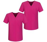 MISEMIYA Unisex_Adult Pack 2-Casaca Uniformes Sanitarios Scrub Top, Fuchsia 68, XXL (Pack of 2)