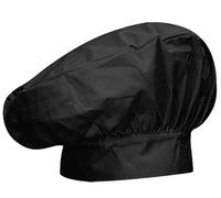 MISEMIYA Unisex Gorro Chef Gorro Forma Seta 918 Chef's hat Mushroom-Shaped Cap 918, Negro, Pack 1 Pcs Black