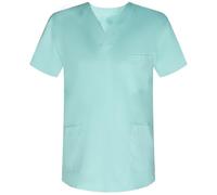 MISEMIYA Cacasa Sanitary Uniforms 817 Medical Service T-Shirt, Turquoise, M