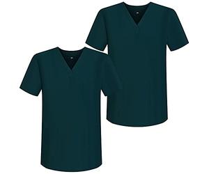 Misemiya Unisex Pack 2 - Casaca Sanitaire Unisexe Bz-2-6801 Sanitary Shirt, Vert 68,