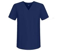 MISEMIYA V-Neck Scrub Top Unisex Mz-817 Medical, Navy Blue 88, L