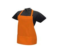 MISEMIYA - Women's Apron with Bib Apron for Home Cleaning Fruit Sink Sumiller Maitre of Wines - Ref.865 - Orange, Pack of 1