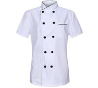 MISEMIYA Women's Chef Jacket KX-703, 8441-White, 3XL