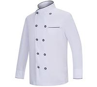 MISEMIYA - Women's Chef Jacket - Woman Chef Uniforms Women's Kitchen Jacket - Ref.844 - Medium, Chef Jackets 844 - White