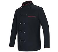 MISEMIYA - Women's Chef Jacket - Woman Chef Uniforms Women's Kitchen Jacket - Ref.844 - X-Large, Chef Jackets 844 - Black