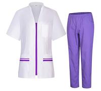MISEMIYA Women's Sanitary Uniform 712-8312 Work Utility T-Shirt, Lilac 22, XL