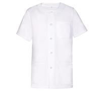 MISEMIYA - Work Clothes Man Round Collar Short Sleeves Uniform Clinic Hospital Cleaning Veterinary Sanitation Hostelry Ref.832 - Medium, White