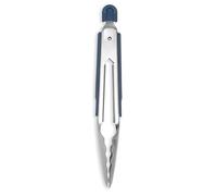 Misen Kitchen Tongs - Dishwasher Safe, Heavy Duty - Precision Stainless Steel Grilling Tool - Heat Resistant - Perfect for Serving and Air Frying - 9.5 Inch | Blue