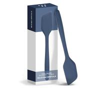 Misen Nonstick-Safe Silicone Spatula - Versatile Kitchen Tool for Pancakes, Eggs, and Baking - Strong, Flexible, Durable Rubber Cooking Utensil - High Resistant to 450°F, Dishwasher Safe - 11", Blue