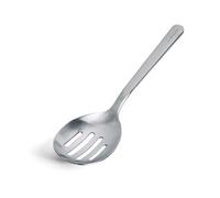 Misen Slotted Chef Spoon - Stainless Steel Draining and Serving Spoon for Pasta Vegetables Poached Eggs Fried Foods Meatballs Braises and Everyday Cooking and Kitchen Prep