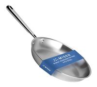 Misen Stainless Steel Frying Pan - 5 Ply Steel Skillet - Professional Grade Cooking Pan - 10 Inch Cooking Surface