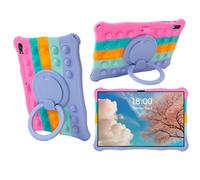 Misenya Case for Samsung Galaxy Tab S9 FE+/S9+ Plus/S8 Plus/S7 FE +/S7 Plus 12.4-inch Tablet Multi-Function Kid-Friendly Case (Colorful Pink)