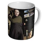 Misery Kathy Bates Hammer Scene - Ceramic Coffee & Tea Mug 11oz - Durable Glossy White Cup - Kathy Bates as Annie Wilkes with Sledgehammer