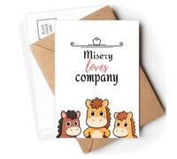 Misery Loves Company Art Deco Fashion Postcards Envelopes Cards Mailing Year Horse