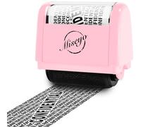 Miseyo Roller Stamp Identity Theft 1.5 Inch Privacy Protection - Pink