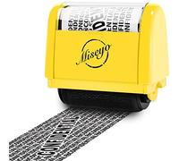 Miseyo Roller Stamp Identity Theft 1.5 Inch Privacy Protection - Yellow