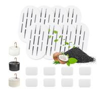 MISFANS Cat Water Fountain Replacement Filters, 8+8 Pack for Ceramic Pet Water Dispensers, Multi-Layer Activated Carbon Filtration, Cleaner & Fresher Water, Recommended Change Every 1-2 Weeks