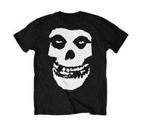 Misfits Men's Fiend Skull Cotton T-Shirt in Black | Size: XL Misfits Black XL