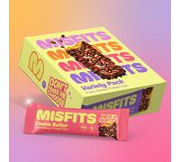 Misfits Protein bar Variety Pack - Case of 12 x 50g bars [Best Before: 28/07/2025]