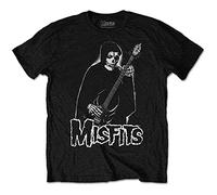 Misfits T Shirt Bass Fiend Band Logo Official Mens Black XXL