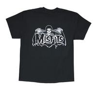 Misfits T Shirt Batfiend Old School Band Logo Official Mens Black M