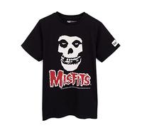 Misfits T-Shirt for Kids | Boys Girls Skull Band Logo Tee | Black Short Sleeve Style