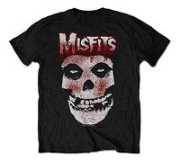 Misfits - T-Shirt # S Black Unisex # Blood Drip Skull
