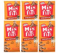 Misfits Twistos Dog Treat 6 Pack Bundles (36 duo treats) Beef
