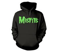 Misfits Unisex Adult Skull Hoodie (L) (Black), Black, L