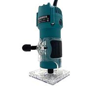 MisFox All-New Router Tool | 800W/30000RPM Plastic Shell Electric Wood Trimmer, Strong Power, Comfortable Grip | Portable Palm Routers Woodworking Power Tool(15Pcs Milling Cutter/Optional)