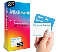 Misheard Music-Guess The Lyric Nonsense, Guess The Song Game, Misheard Music Lyrics Game, Guess The Song Lyrics with 500 Lyrical Nonsense Cards, Karaoke Games for Adults, Family Gatherings (#1 set)