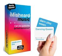 Misheard Music-Guess The Lyric Nonsense, Guess The Song or Artist with 500 Lyrical Nonsense Cards, Wrong Song Game, Funny Music Party Game, for Karaoke & Party Entertainment (#1pc)