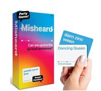 Misheard Music-Guess the Lyric Nonsense, Misheard Music Lyrics Game, Guess the Song or Artist with 500 Lyrical Nonsense Cards, Karaoke Games for Adults, Family Gatherings (1set)