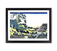 Mishima Pass By Katsushika Hokusai Asian Japanese Framed Print | A2 Black Framed Wall Art | Ready to Hang | Asian Nature Picture | Living Room Bedroom Lounge Office