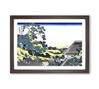 Mishima Pass by Katsushika Hokusai Framed Print | A2 Walnut Framed Wall Art | Ready to Hang | Asian Nature Picture | Living Room Bedroom Lounge Office