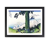 Mishima Pass In Kai Province By Katsushika Hokusai Asian Japanese Framed Print | A2 Black Framed Wall Art | Ready to Hang | Asian Nature Picture | Living Room Bedroom Lounge Office