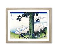 Mishima Pass In Kai Province By Katsushika Hokusai Asian Japanese Framed Print | A4 Oak Framed Wall Art | Ready to Hang | Asian Nature Picture | Living Room Bedroom Lounge Office