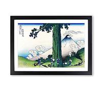 Mishima Pass in Kai Province by Katsushika Hokusai Framed Print | A2 Black Framed Wall Art | Ready to Hang | Asian Nature Picture | Living Room Bedroom Lounge Office