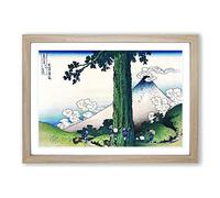 Mishima Pass in Kai Province by Katsushika Hokusai Framed Print | A2 Oak Framed Wall Art | Ready to Hang | Asian Nature Picture | Living Room Bedroom Lounge Office