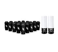 Mishimoto Aluminum Locking Black Lug Nuts Set, M12x1.5, 20 Pieces