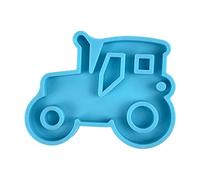 MISHITI Car Series Keychain Epoxy Resin Mold Shiny Glossy Tractor Pendant Silicone Mould