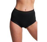 MISHOO® 6 Women's Cotton Full Mama Brief Underwear, 100% Cotton Women High Waisted Knickers, Stretchy Panties Ladies Maxi Full Comfort Fit Briefs Black XXXOS